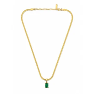 Elegant Green Emerald Stone Pendant